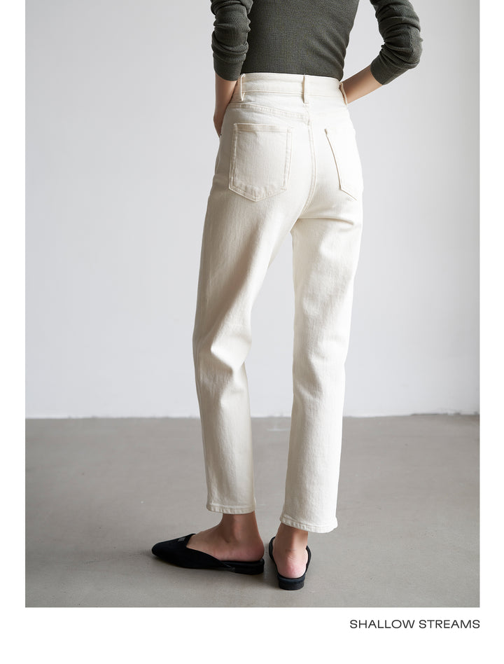 Soft Frame High-Rise Straight Jeans SSSJ0183