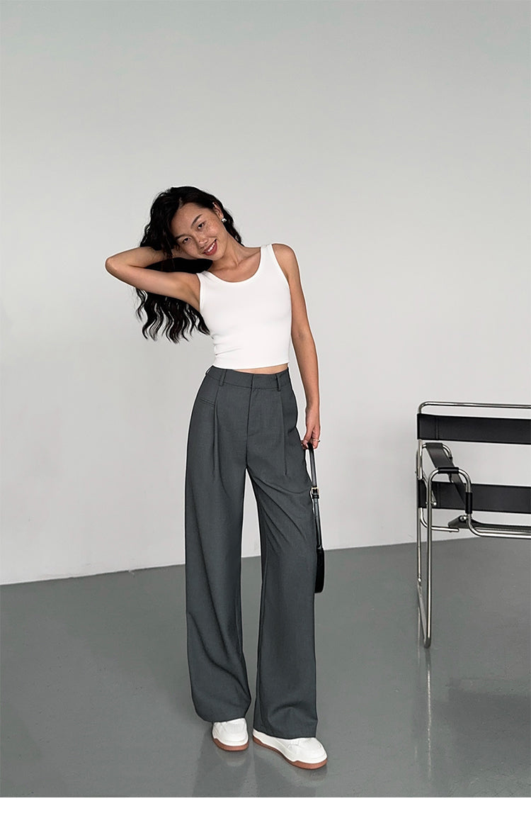 SoftLine Tailored Wide-Leg Trousers NHWT0206