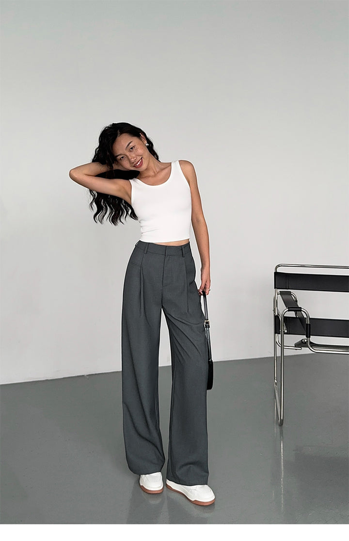SoftLine Tailored Wide-Leg Trousers NHWT0206