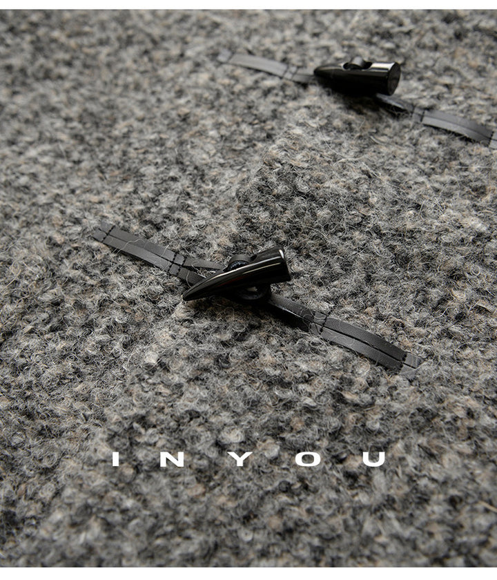 Stone Heather Wool Toggle Coat IYTC0321