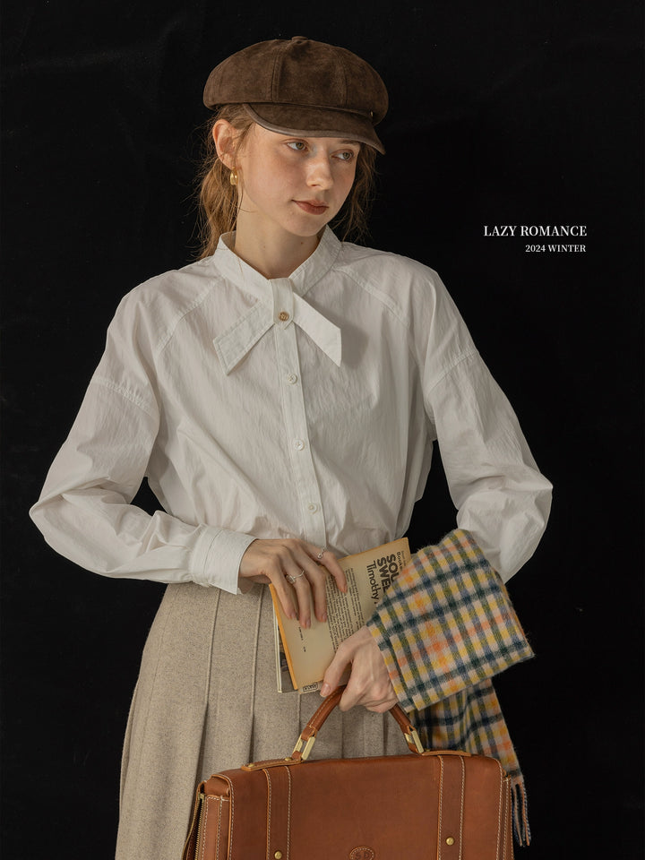 Elegant Bow-Tie Collar Shirt DACS0117