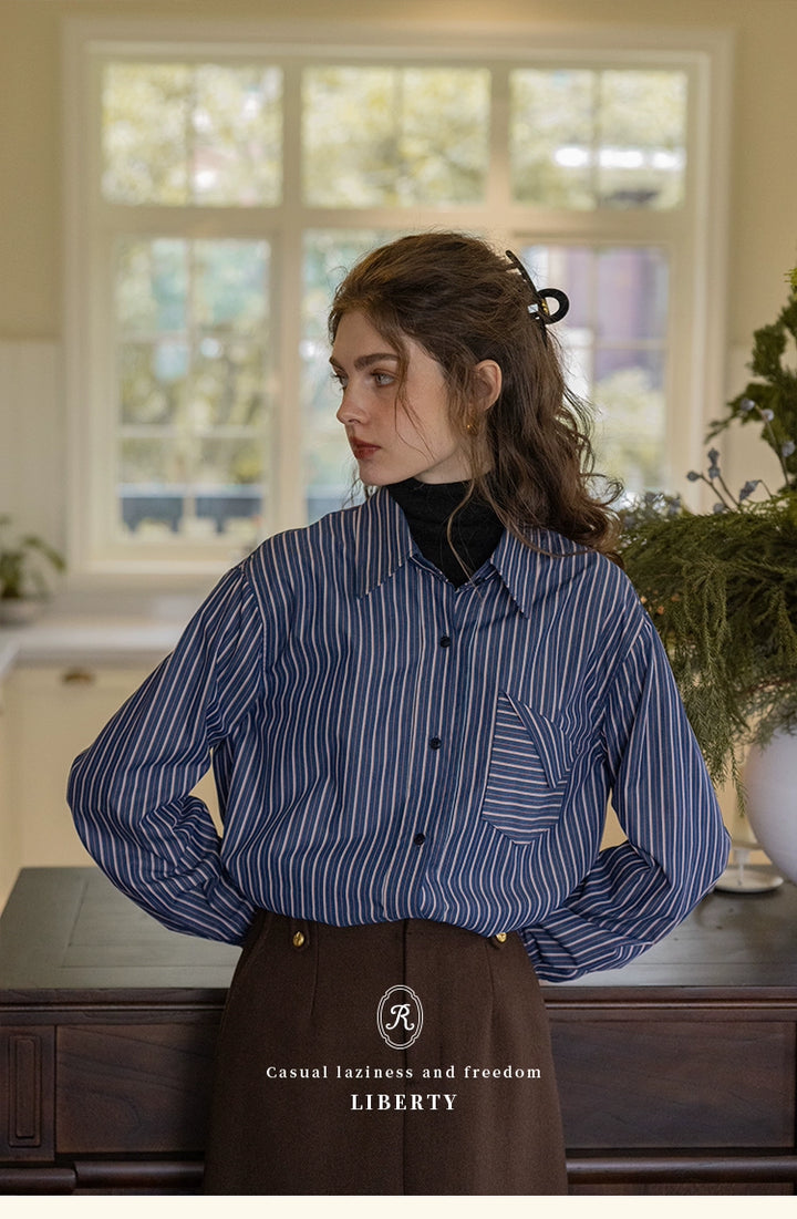 Liberty Striped Cotton Shirt DACS0119