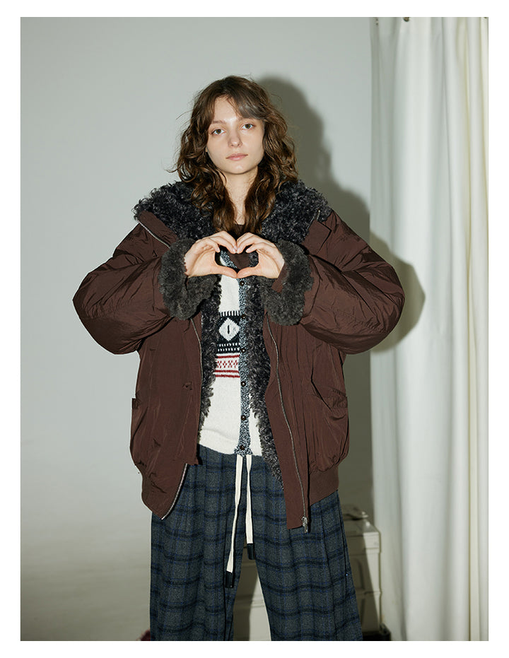 Cozy Fur-Lined Nylon Jacket BMNJ0294