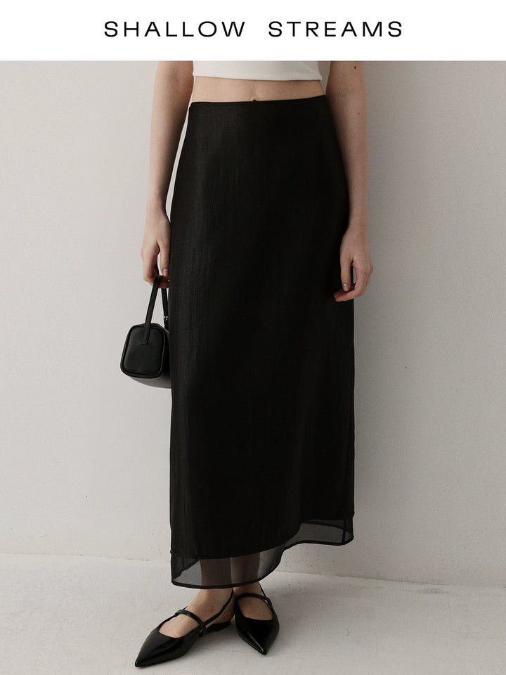 Sheer Flow Midi Skirt SSMS0222