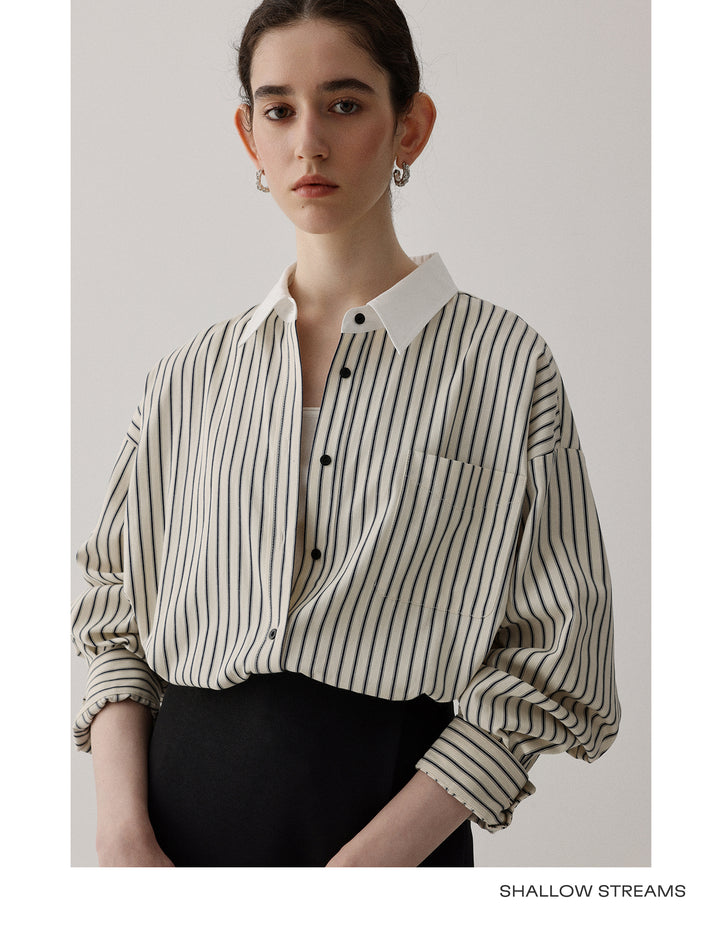 Coastal Line Oversized Shirt SSOS0186