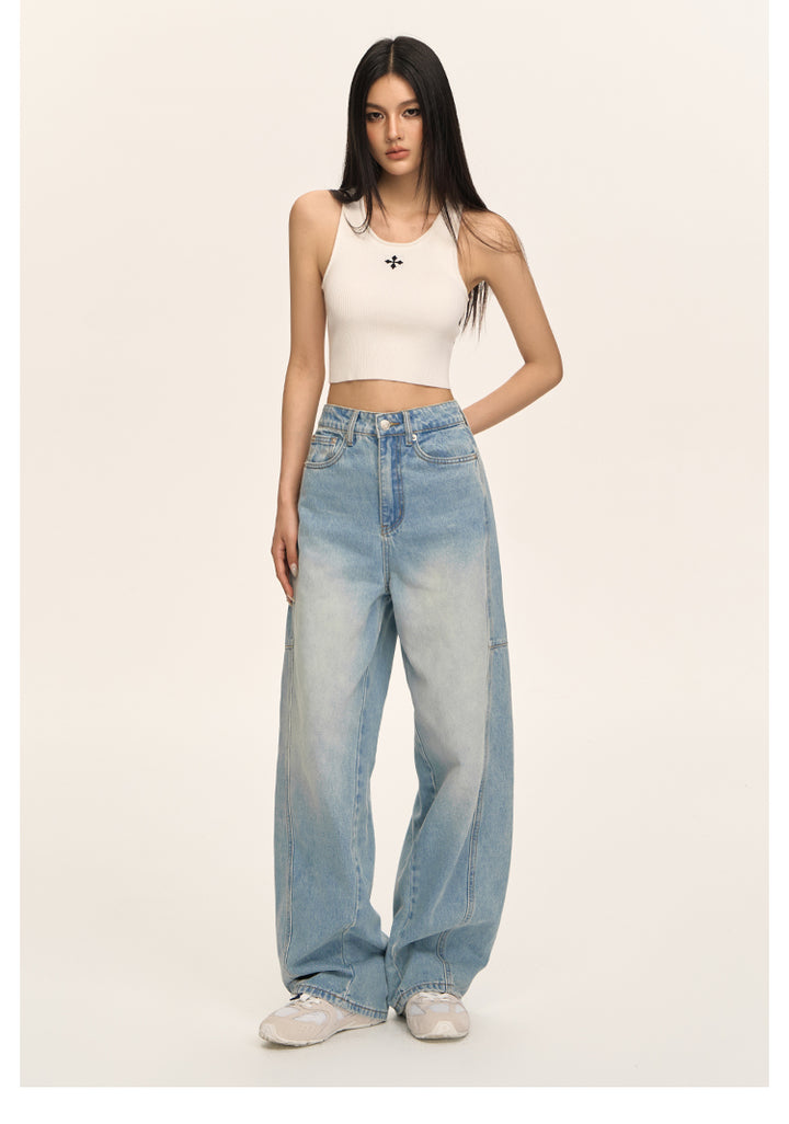 CloudEase Wide-Leg Denim Pants CVDP0158