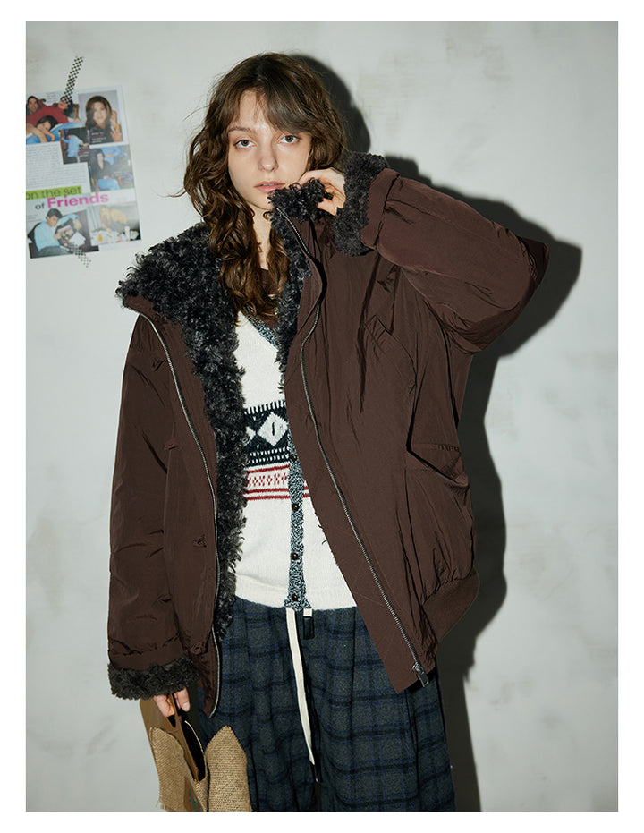 Cozy Fur-Lined Nylon Jacket BMNJ0294