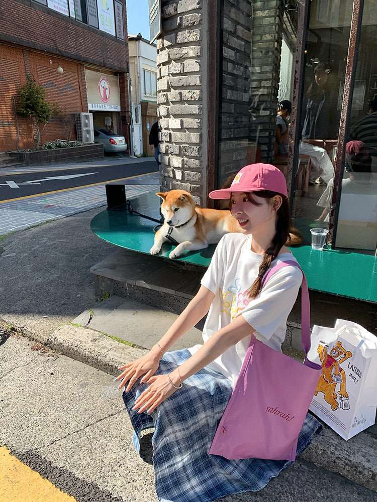 Vintage Asymmetry Check Skirt WSCS0336