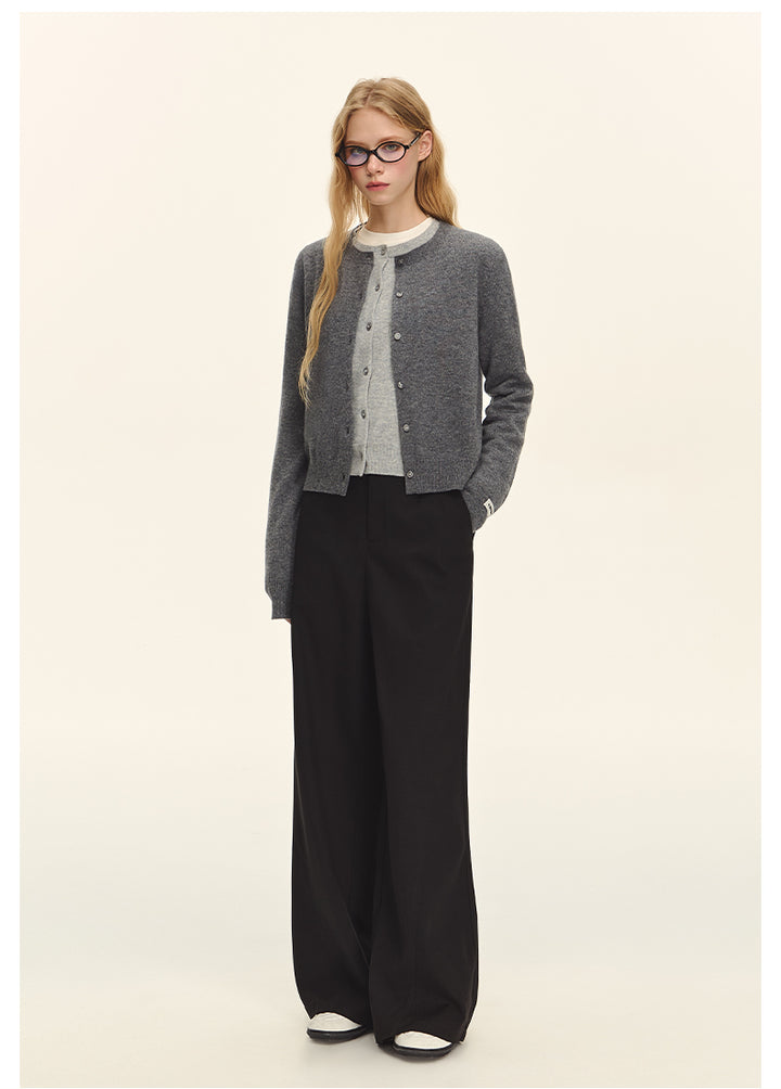 Luxe Wool Button-Up Cardigan CVWC0152