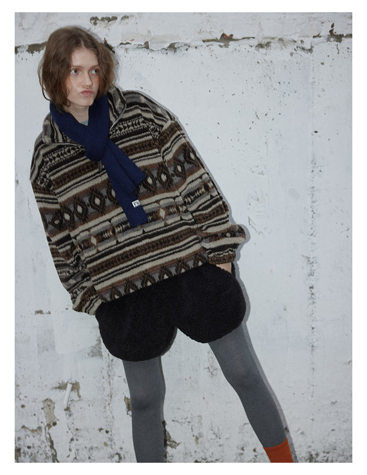 Vintage Lambswool Fleece Jacket BMFJ0293