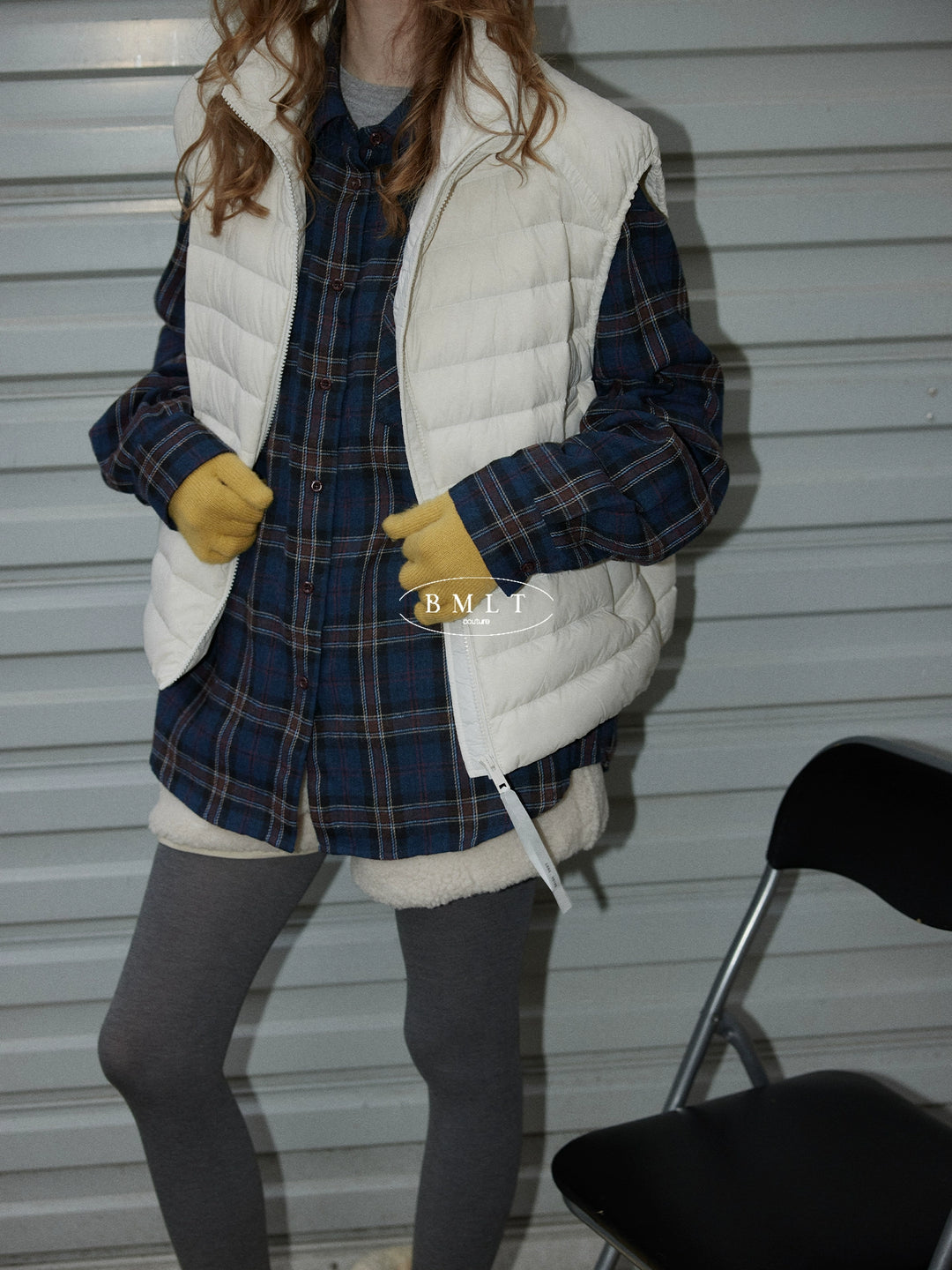 BMLT [Yinshuo] autumn and winter Korean ribs light and thin down vest new national standard 90 white duck down layered warm jacket