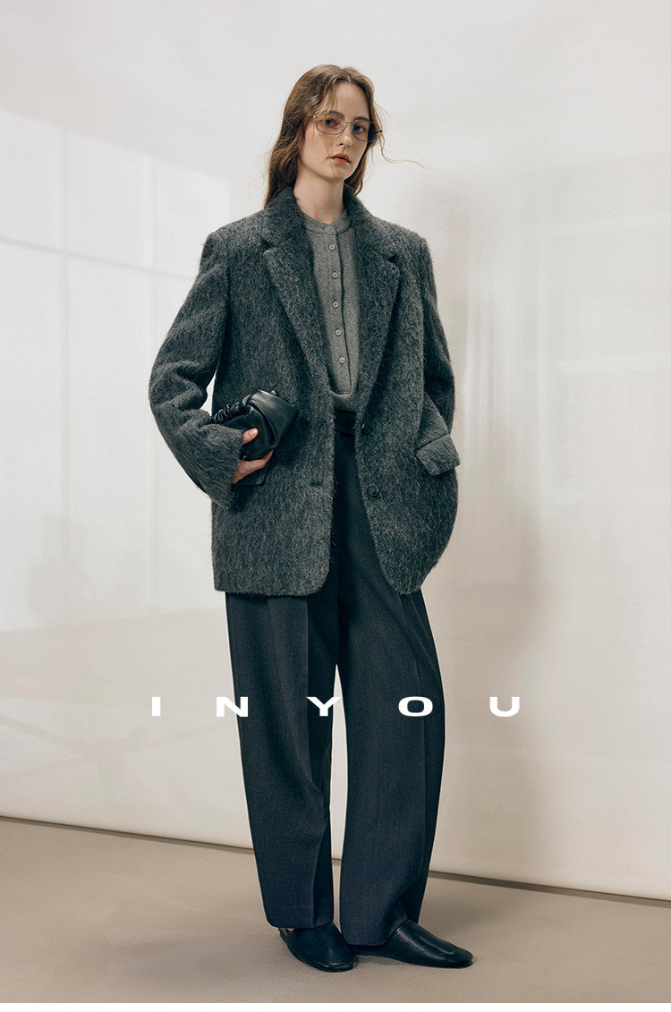 Tailored Ease Wool-Blend Slacks IYWS0320