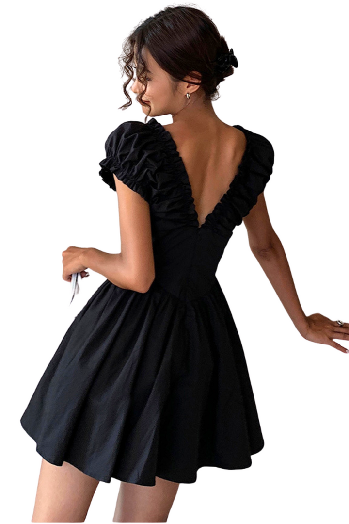 Summer Drape V Dress OUVD0245