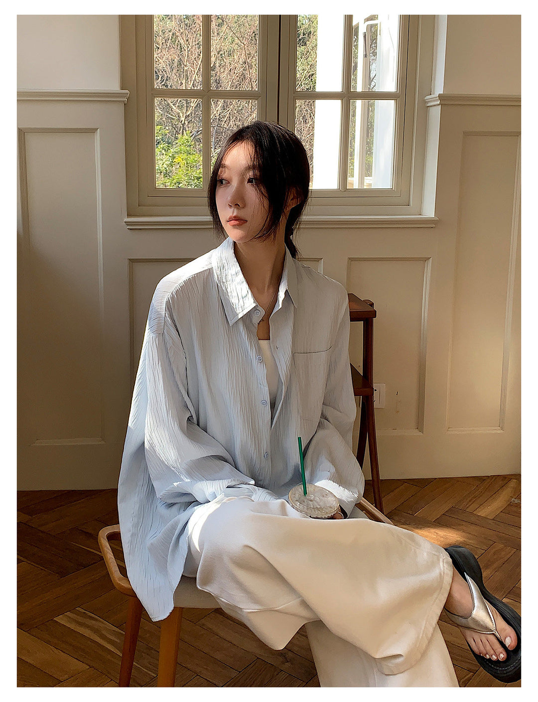 Cloud Veil Crinkle Shirt VWCS0341