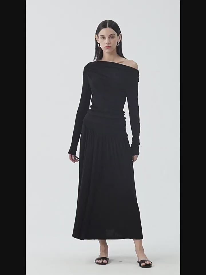 Elegant Off-Shoulder Knit Top SSOT0047